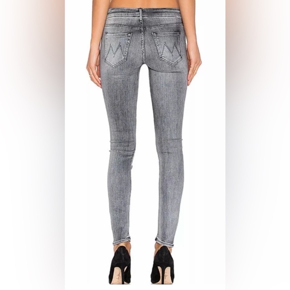 Mother grey Grim Shadows the Looker skinny jeans Women’s size 28 - Picture 2 of 11